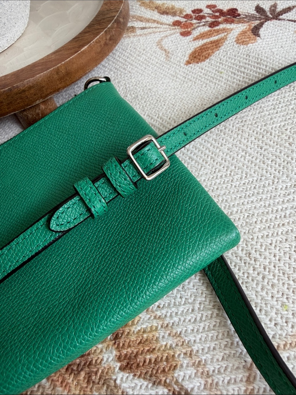 Coach Green Leather Chain Strap Crossbody - Picture 9 of 9